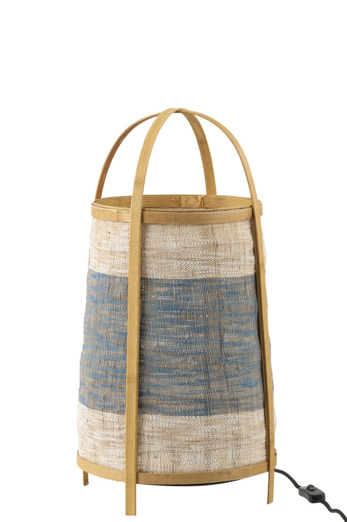 J-LINE FLOOR LAMP JEAN BAMBOO BLUE