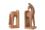 J-LINE BOEKSTEUN PAARD MODERN RESIN TERRA – SET VAN 2