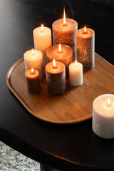 Decoratief dienblad Rubberhout Donkerbruin Klein