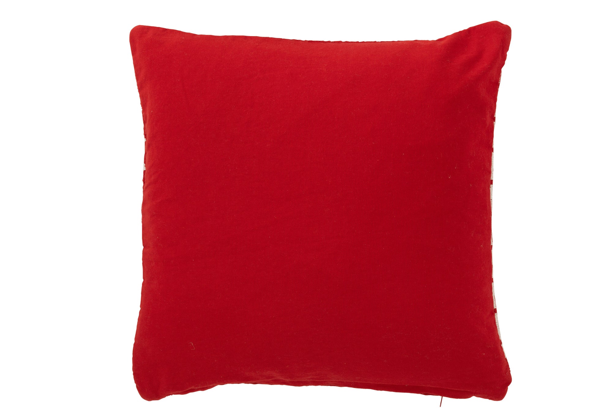 J-LINE KUSSEN KERSTBOMEN KATOEN KERST ROOD/WIT