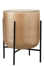 J-LINE HURRICANE ASTOR ON FOOT – GLAS/METAAL AMBER LARGE