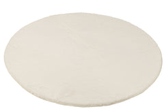 Rug Cutie Ronde Polyester Wit