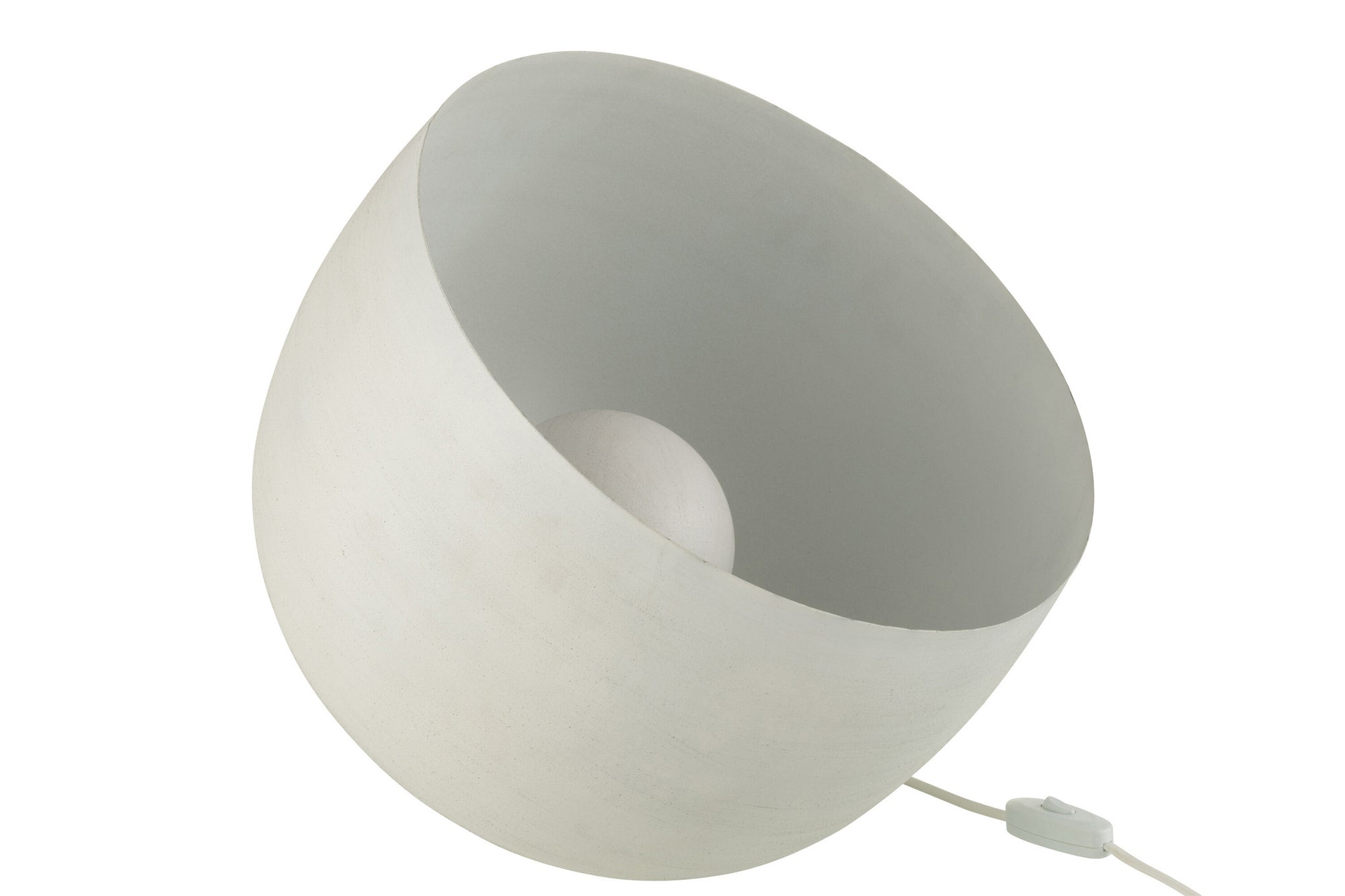 Grote witte metalen lamp