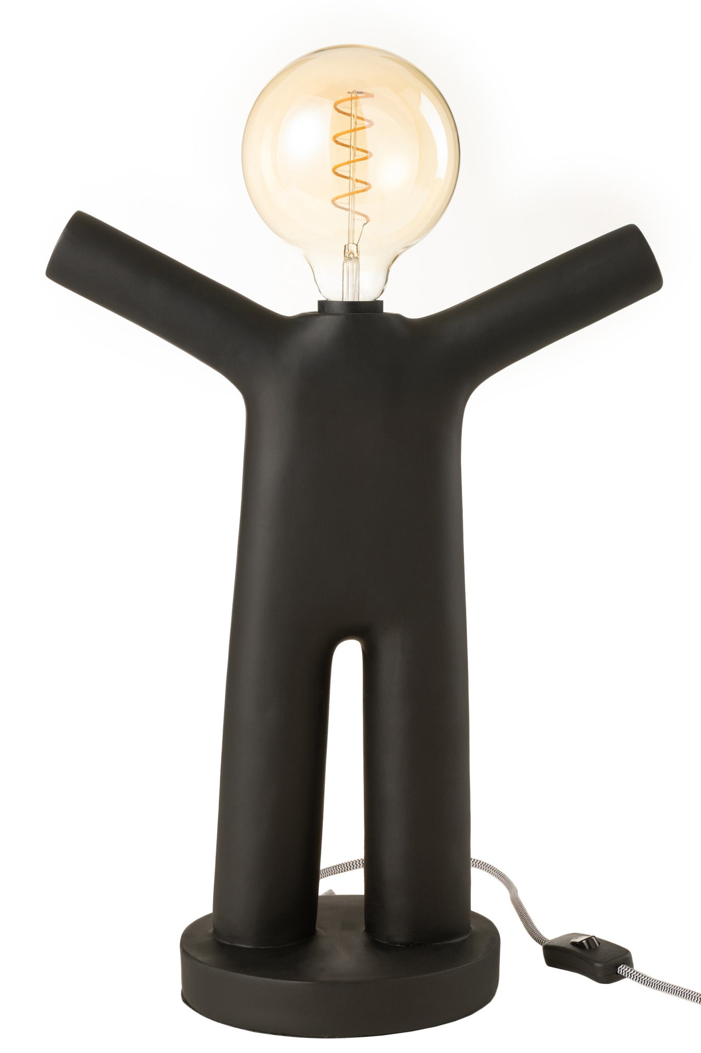 Lamp P'tit Maurice Poly Zwart