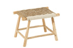 Kruk Waverly Teakhout/Zeegras Naturel/Wit