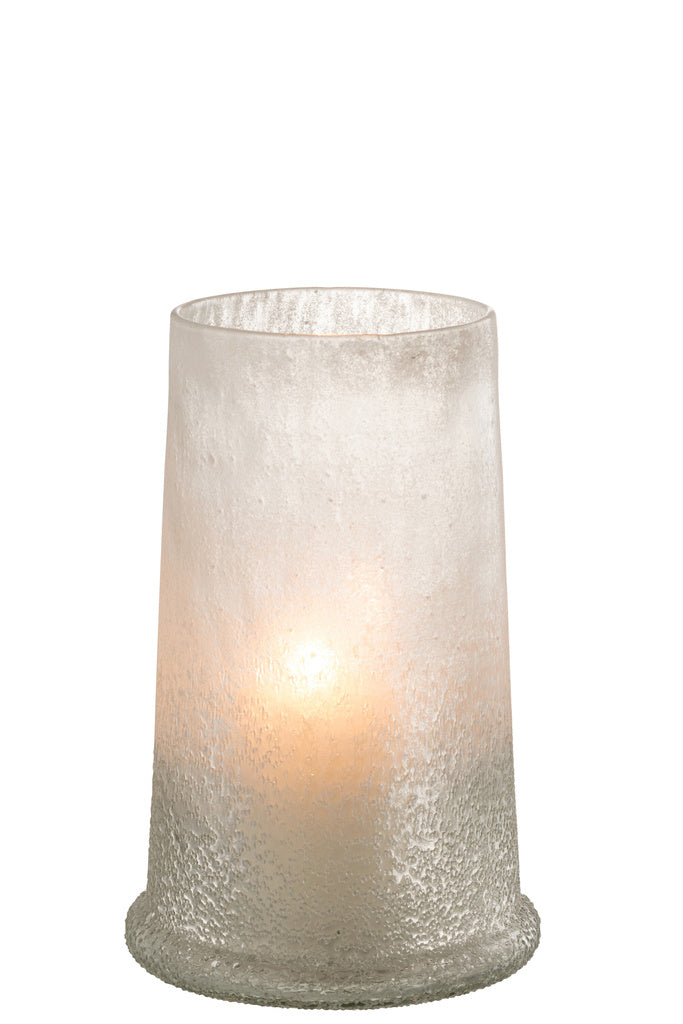 J-Line Hurricane Sugar Glass White Large