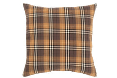 Kussen Rhombus Vierkant Textiel Bruin/Zwart/Oker