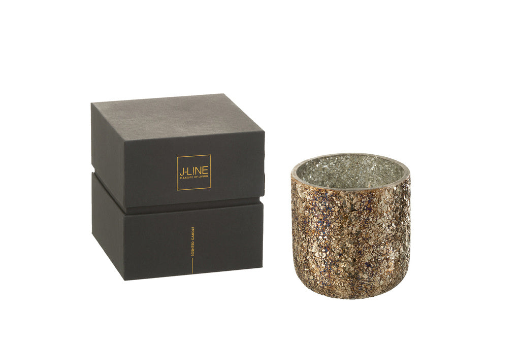 J-Line Scented Candle Luxuria Bronze Medium - 60H