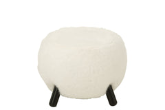 Bontkruk met witte houten poten