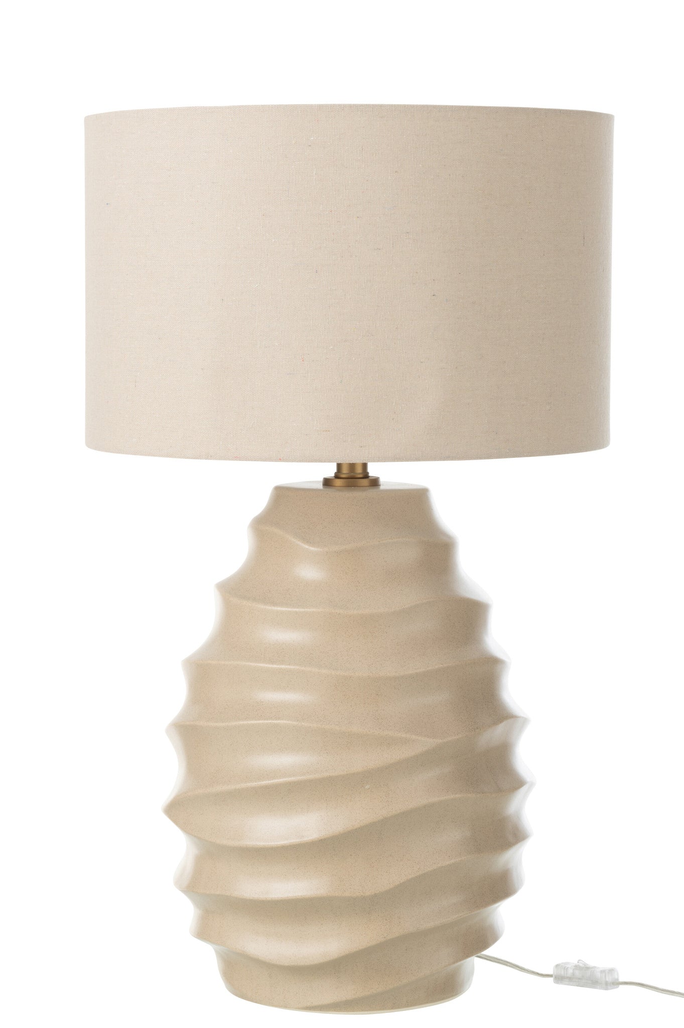 J-LINE TAFELLAMP KERAMIEK BEIGE GROOT