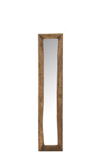J-LINE WANDSPIEGEL RECHTHOEK HOUT BRUIN SMALL