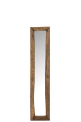 J-LINE WANDSPIEGEL RECHTHOEK HOUT BRUIN SMALL