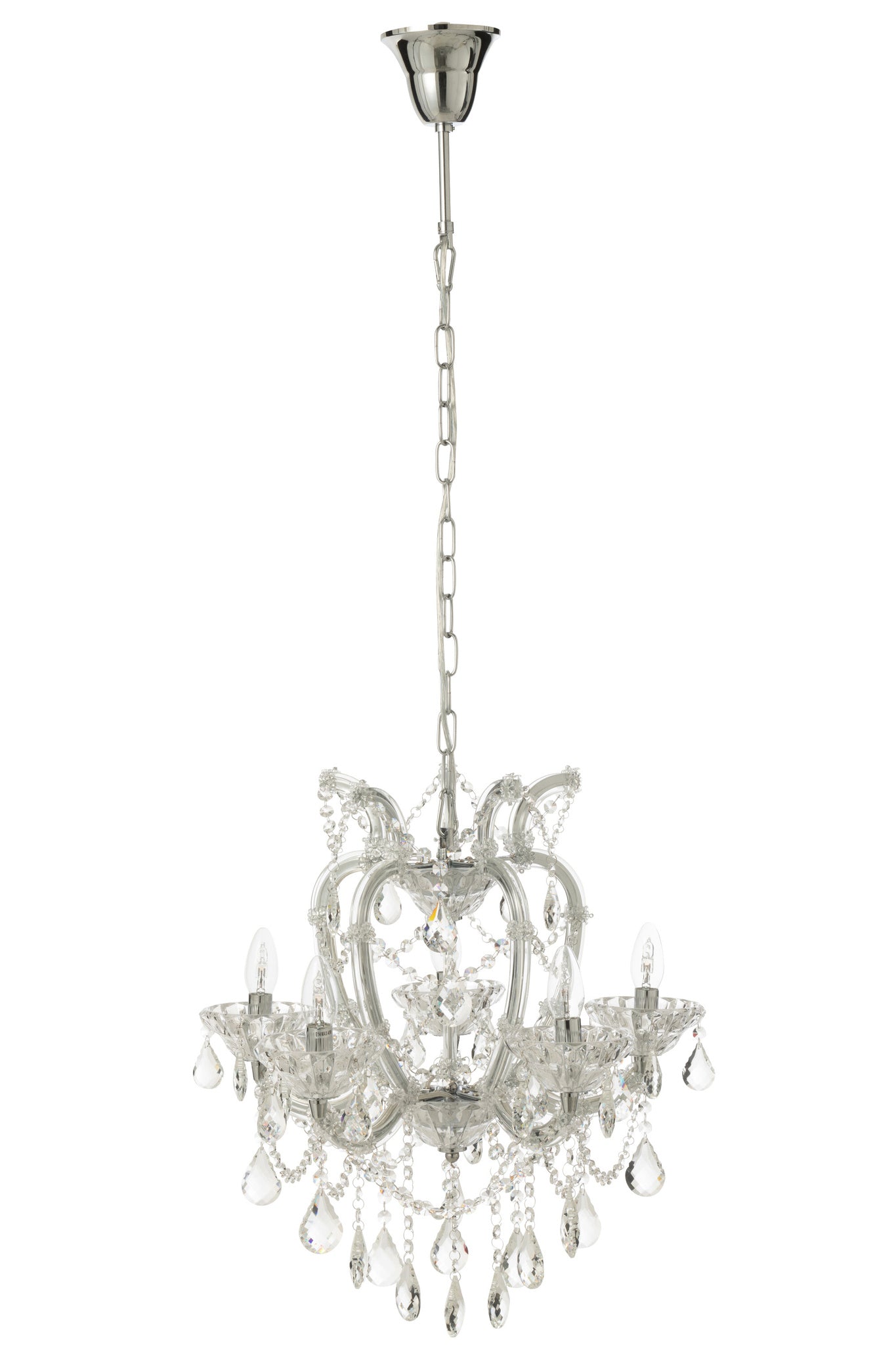Plafondlamp kroonluchter antiek doorzichtig glas