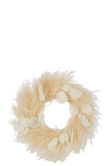 J-LINE KRANS DROGE PLANTEN & BLADEREN – NATURAL (LARGE