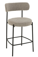 J-Line Bar Chair Boucle Plywood/Polyester Grey/Black