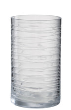 J-LINE HURRICANE STRIPES GLASS TRANSPARENT LARGE