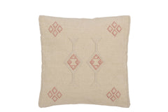 J-LINE KUSSEN DIAMANTEN + PIJLEN – KATOEN/POLYESTER – CREME/ROZE – 45 CM