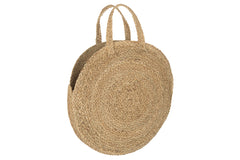 J-LINE RONDE TAS VAN GRAS – NATURAL – Ø58 CM
