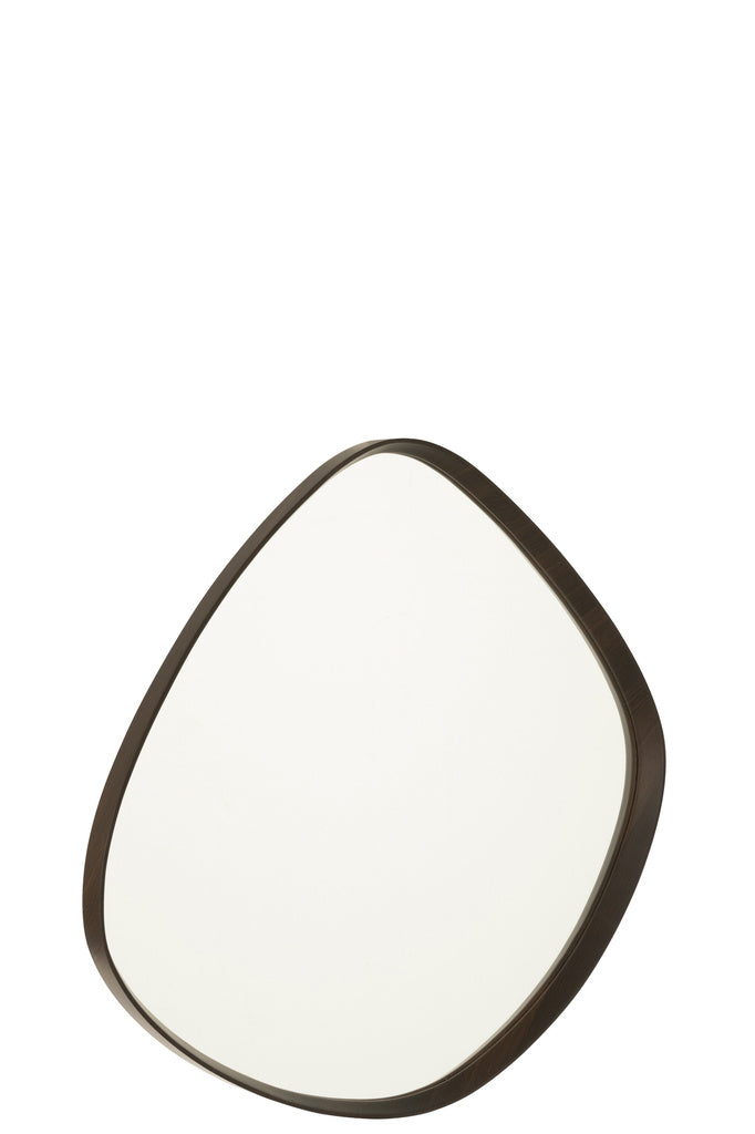 J-LINE HANGENDE SPIEGEL ABSTRACT MDF/DONKERBRUIN KLEIN