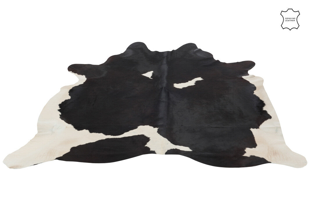 Koeienhuidleer Zwart/Wit 3-4m²