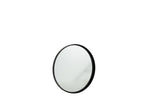 J-LINE RONDE SPIEGEL MET HOGE RAND METAAL/GLAS ZWART KLEIN