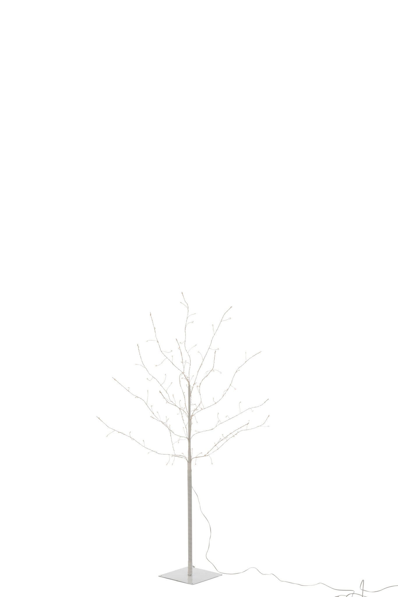 J-LINE BOOM BARE+LED METAAL WIT MIDDEL