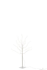 J-LINE BOOM BARE+LED METAAL WIT MIDDEL