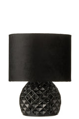 Tafellamp glas LED zwart