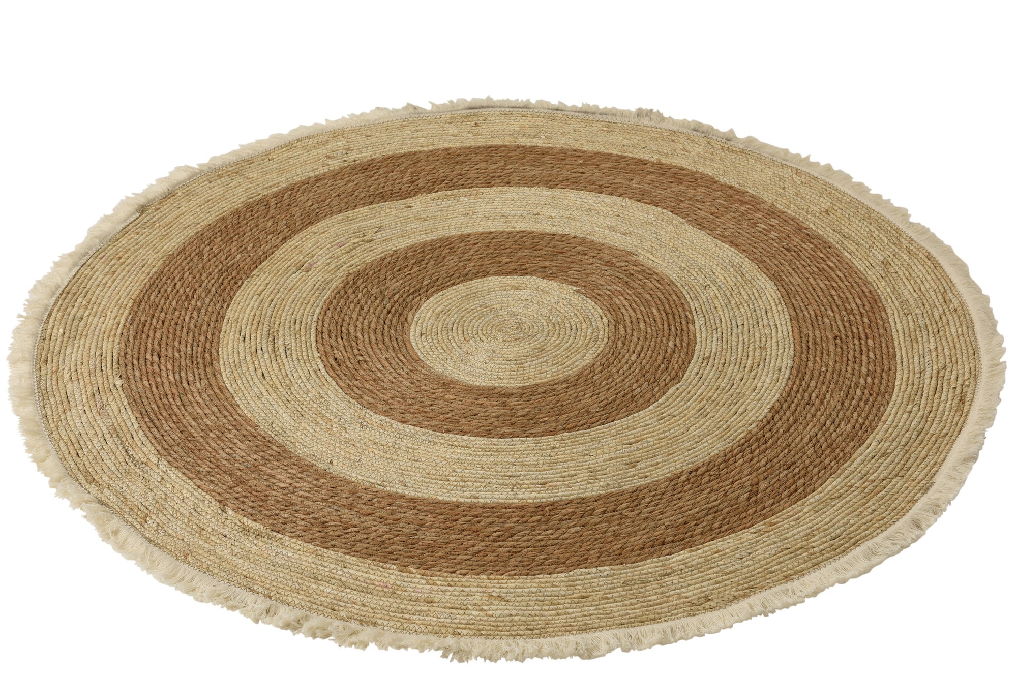 Rug Kwast Band Maïs Schil/Katoen Beige/Bruin Wit