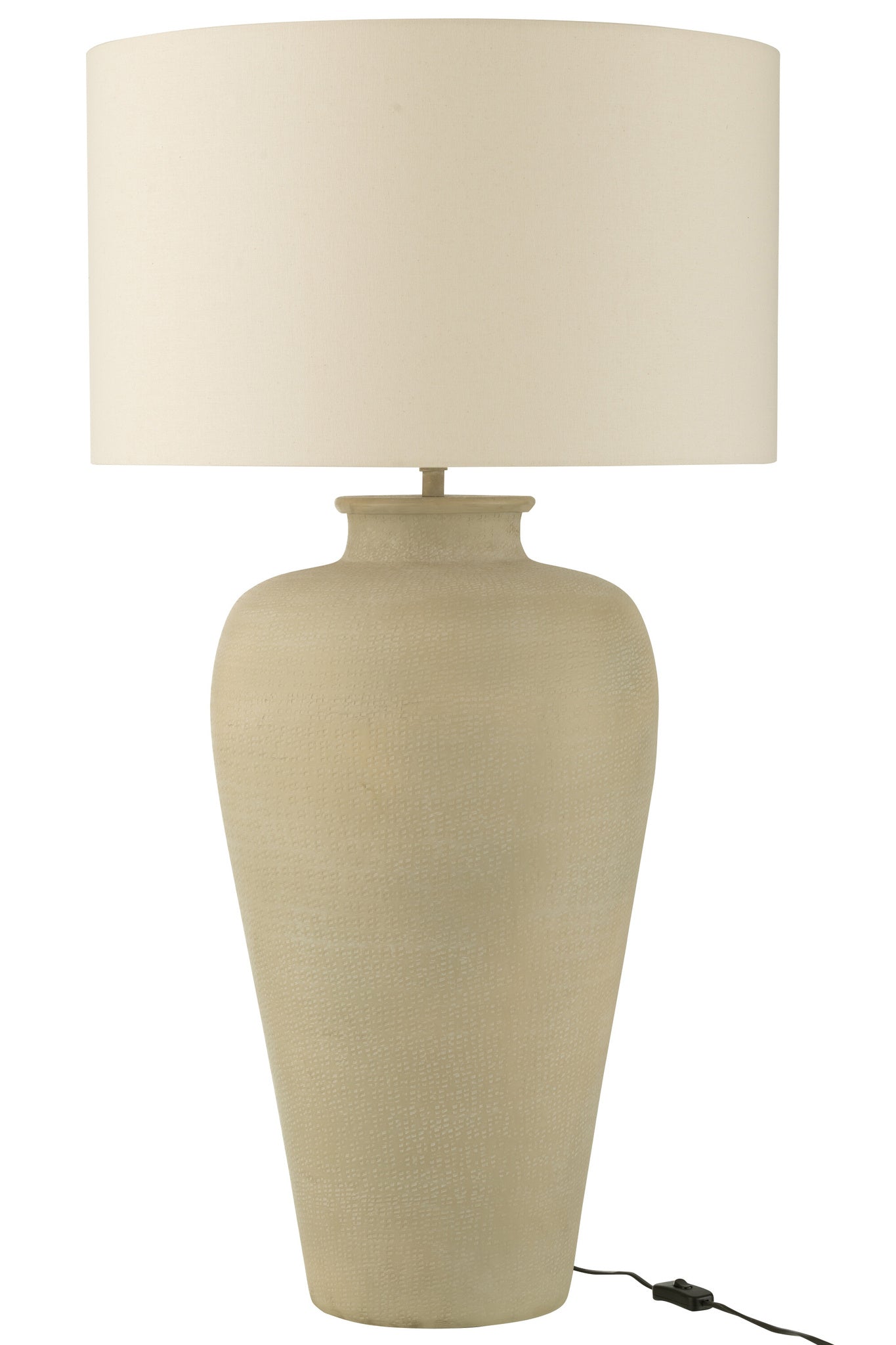 Woonlamp cilinder aluminium ecru