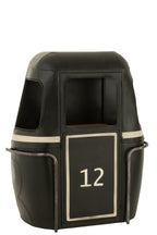 Bar Kast Kabel Auto Ijzer/Mangohout Zwart/Wit