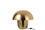 Paddestoellamp ijzer goud klein