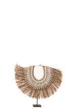 J-Line Necklace+Stand Dora Shells/Seagrass White Large
