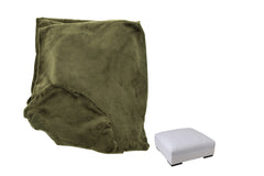 Hoes Pouf Monaco Velvet Mosgroen