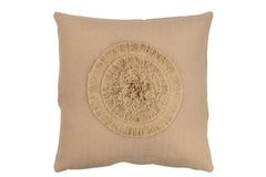 Kussen Zon Vierkant Polyester Beige