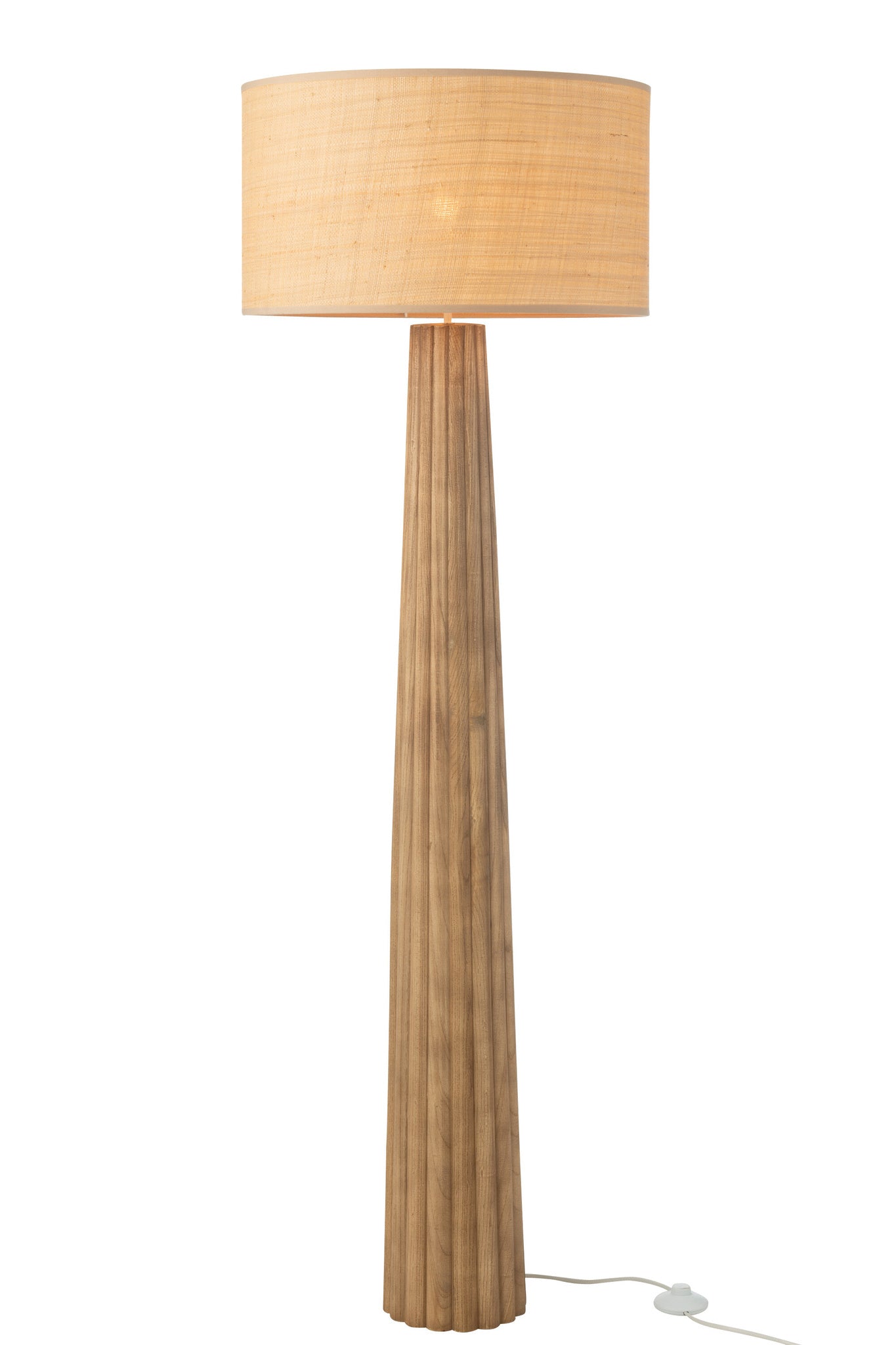 Vloerlamp Paraplu Ailanthushout Naturel