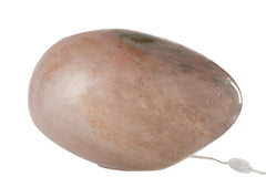 Lamp Dany ovaal glas roze
