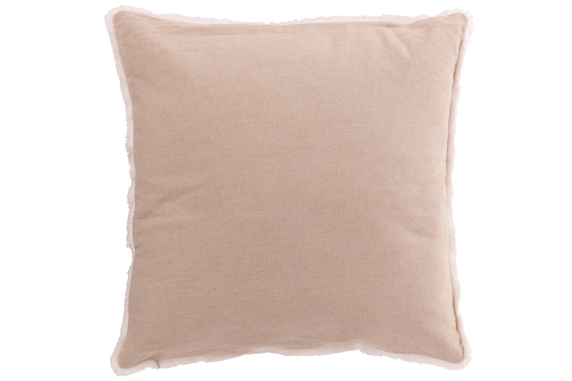 J-LINE KUSSEN KERSTBOMEN KWASTJES KATOEN GREIGE/WIT