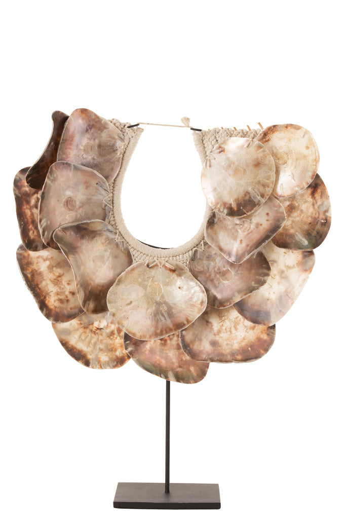 J-Line Necklace+Stand Lisa Deco Shells Purple: Kleurrijke Stijl