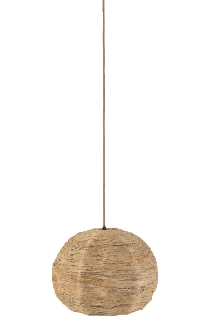 J-LINE HANGLAMP BALL BANANA LEAF NATUREL MEDIUM