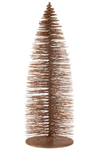 J-LINE KERSTBOOM DECO GLITTERS HOUT BRUIN EXTRA GROOT
