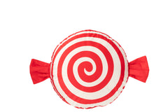 Kussen Snoep Polyester Rood/Wit