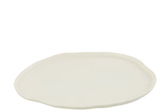 Lade Ronde Aluminium Wit Groot