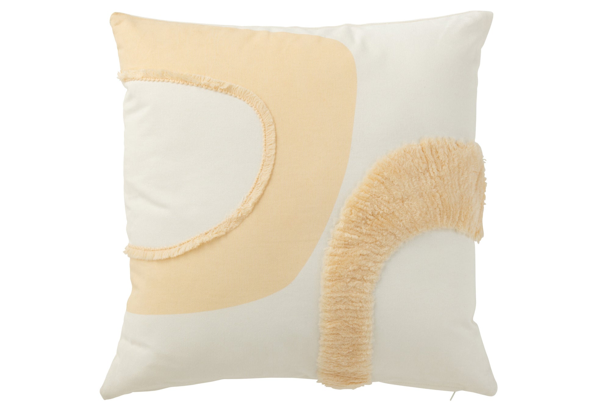 Kussen Cirkel Textiel Wit/Beige