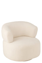 Loungestoel Universe, schuim/stof, wit