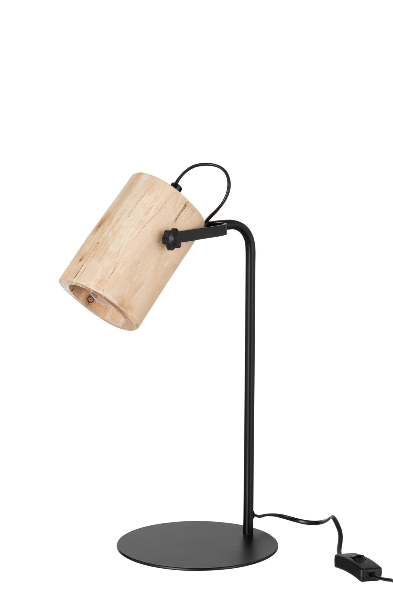 Bureaulamp Silas Berangan hout naturel