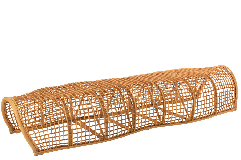 J-Line Bench Roni Rattan Natural