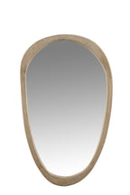 J-LINE SPIEGEL ONREGELMATIG MANGO HOUT LARGE