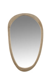 J-LINE SPIEGEL ONREGELMATIG MANGO HOUT LARGE