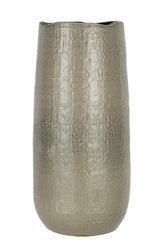 J-LINE VAZE PATTERN – KERAMIEK LICHTGRIJS LARGE
